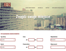 Tablet Screenshot of nieruchomosci.defin.pl